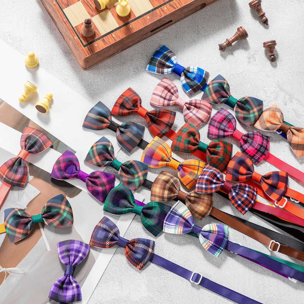 80 Pcs Dog Bow Ties Assorted Pattern N154