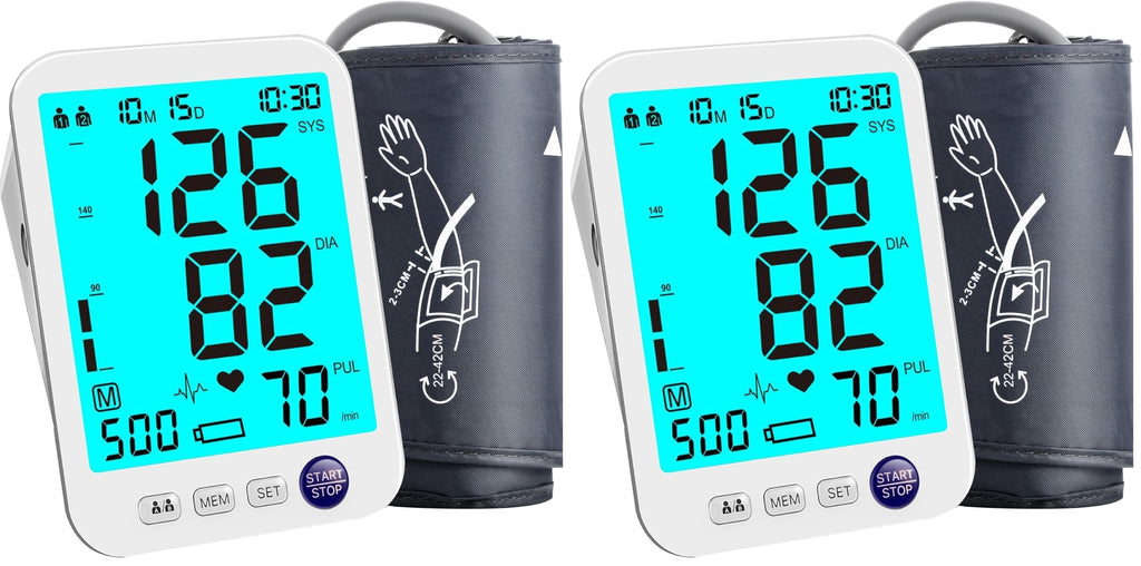 Automatic Digital Blood Pressure Monitor Upper Arm Adjustable Cuff S816