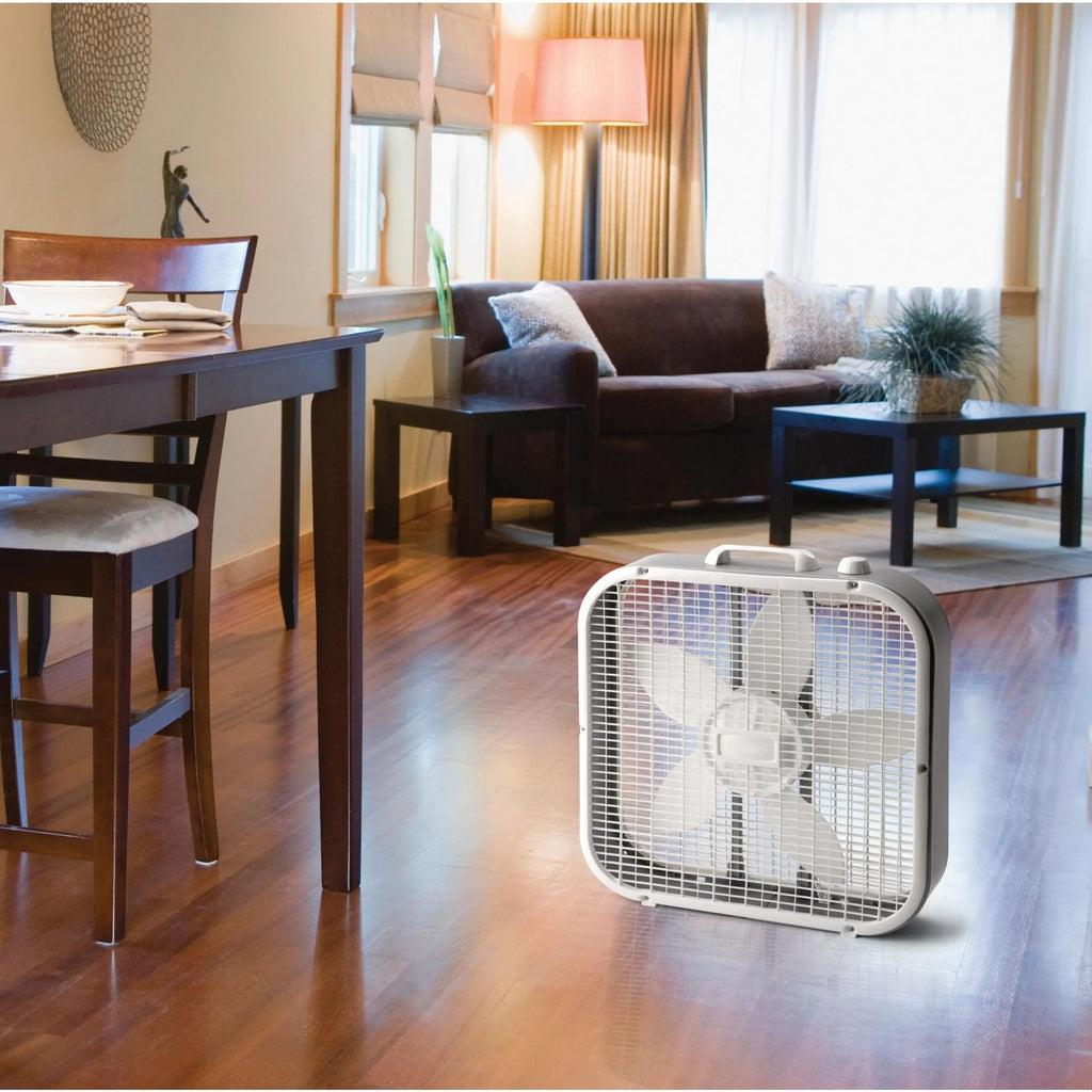 20" Classic Box Fan, 3 Speeds, White T507837