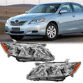Chrome Clear Lens Projector Headlight Replacement Kit Pair of LH+RH J966