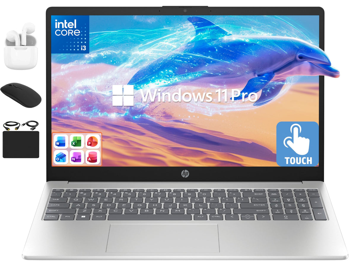 15.6" Touchscreen Laptop 16GB RAM 1.5TB Storage Intel i3 Win 11 Pro R540821