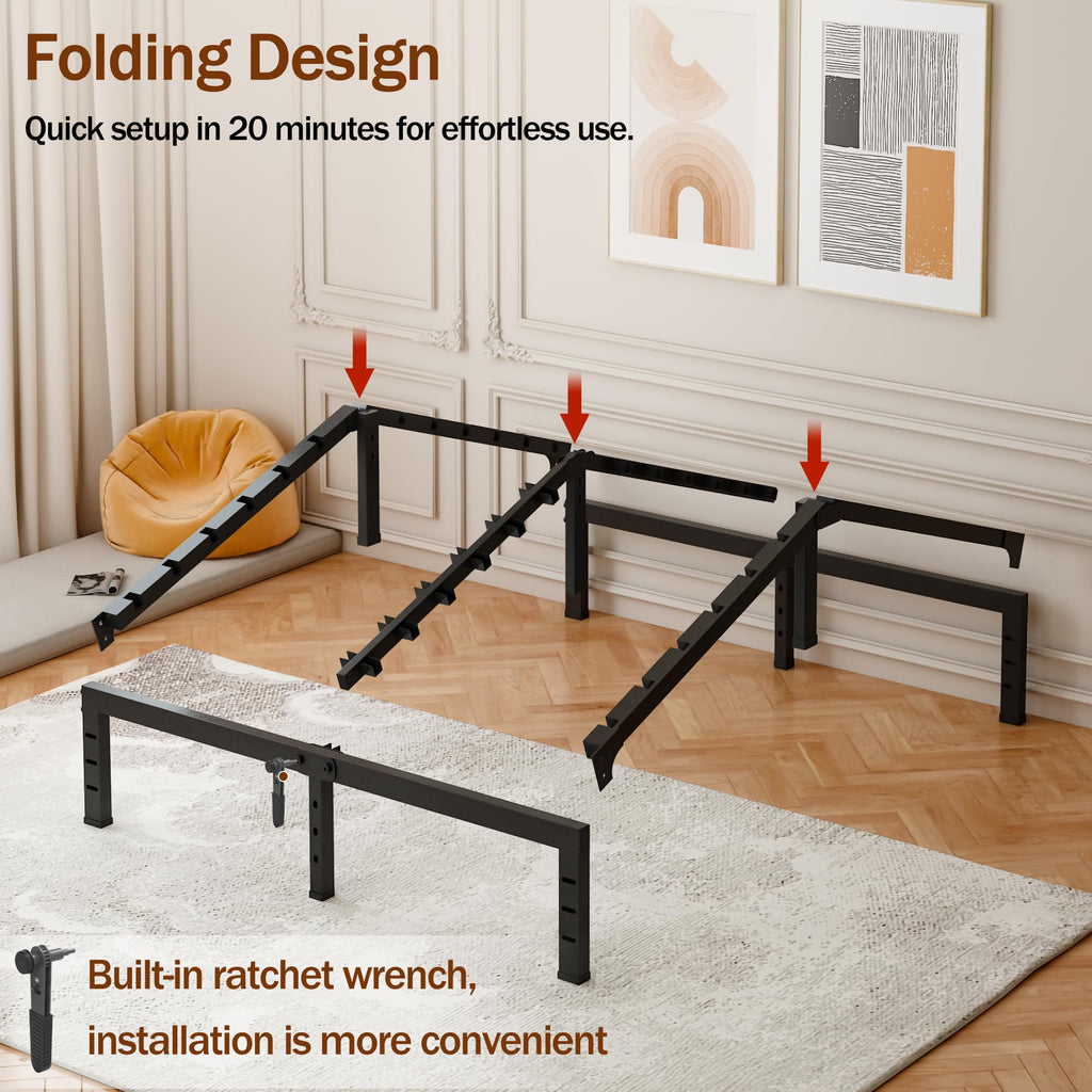 16 Inch Heavy Duty Metal Platform Bed Frame Full Size I310