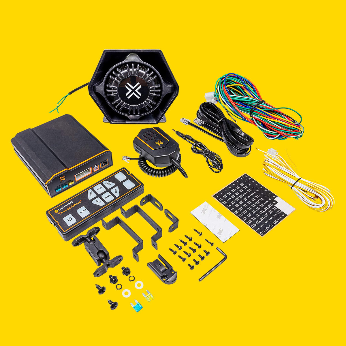 100W Police Siren Speaker PA System Kit W775