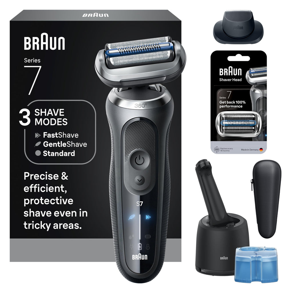 Electric Wet & Dry Foil Shaver with Travel Case B5244