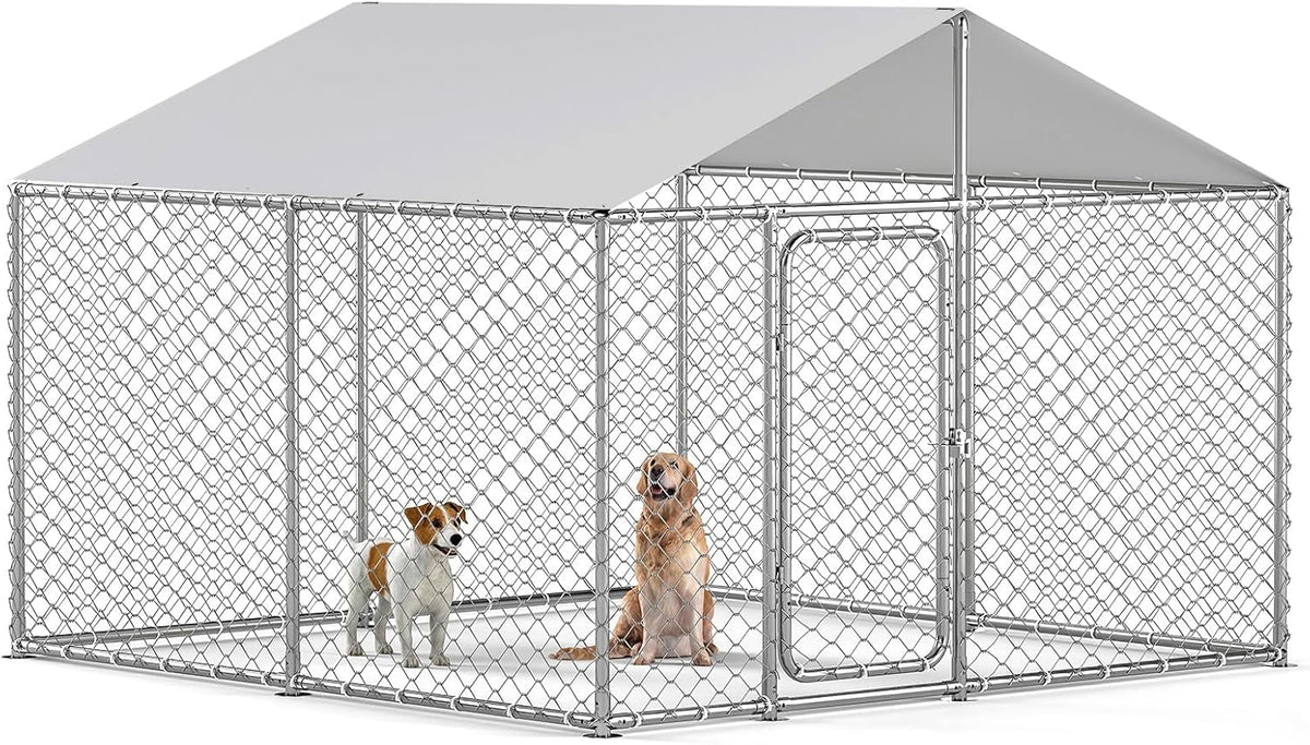 10'x10' Heavy Duty Outdoor Dog Kennel W6166