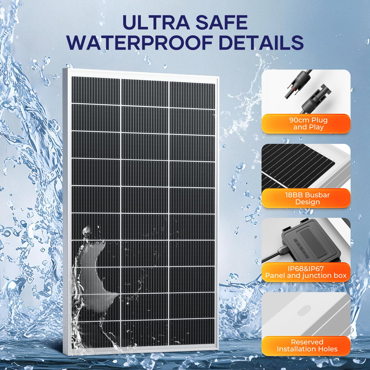 400 Watt Monocrystalline Solar Panel Kit with 30A MPPT Charge Controller G132396