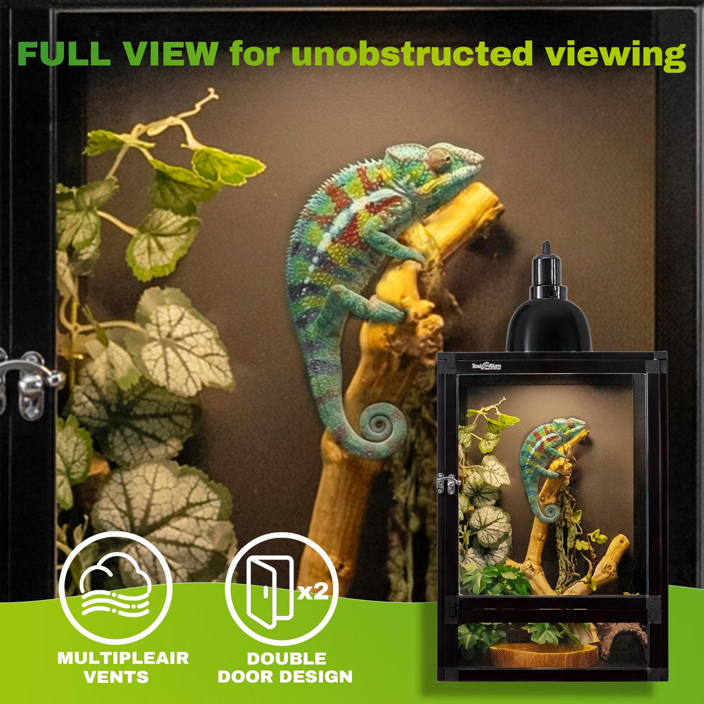 18"x18"x36" Aluminum Reptile Enclosure with Screen & Acrylic Doors B239887