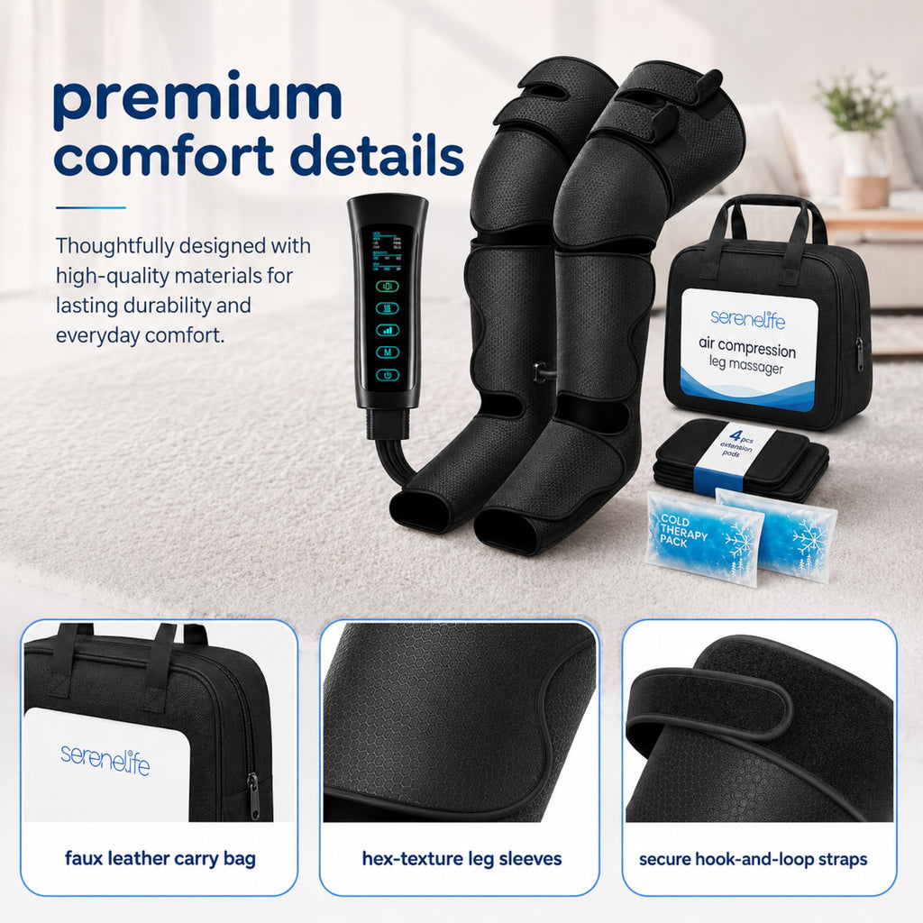 Air Compression Leg Massager with Heat and Ice Pack A1095