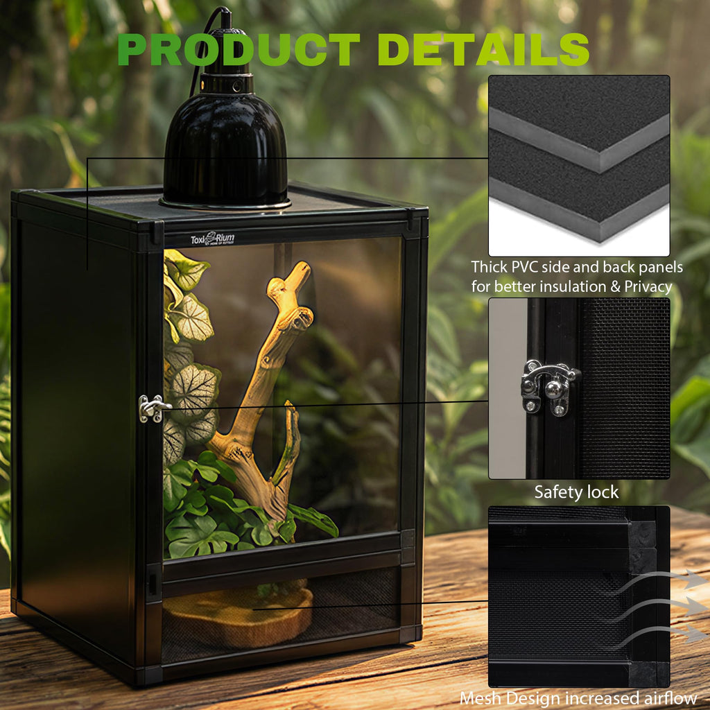 18"x18"x36" Aluminum Reptile Enclosure with Screen & Acrylic Doors B239887