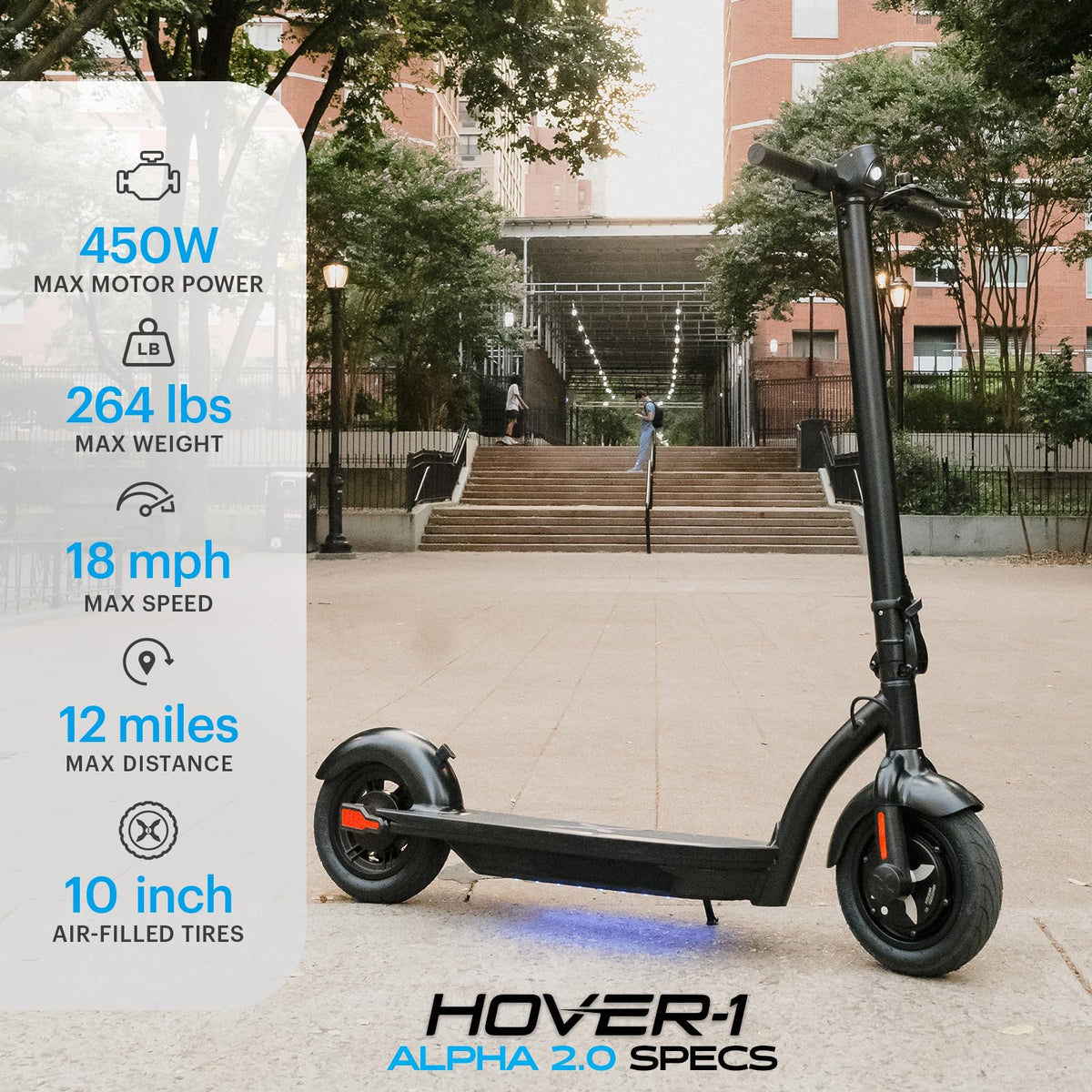 Foldable Electric Scooter with 450W Motor and 10” Tires N748742