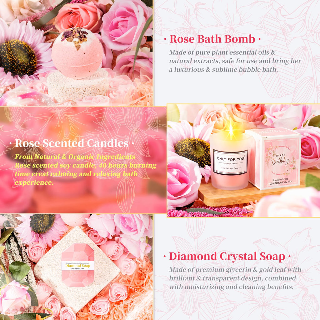 Pink 15 Pc Self Care Spa Gift Set D210