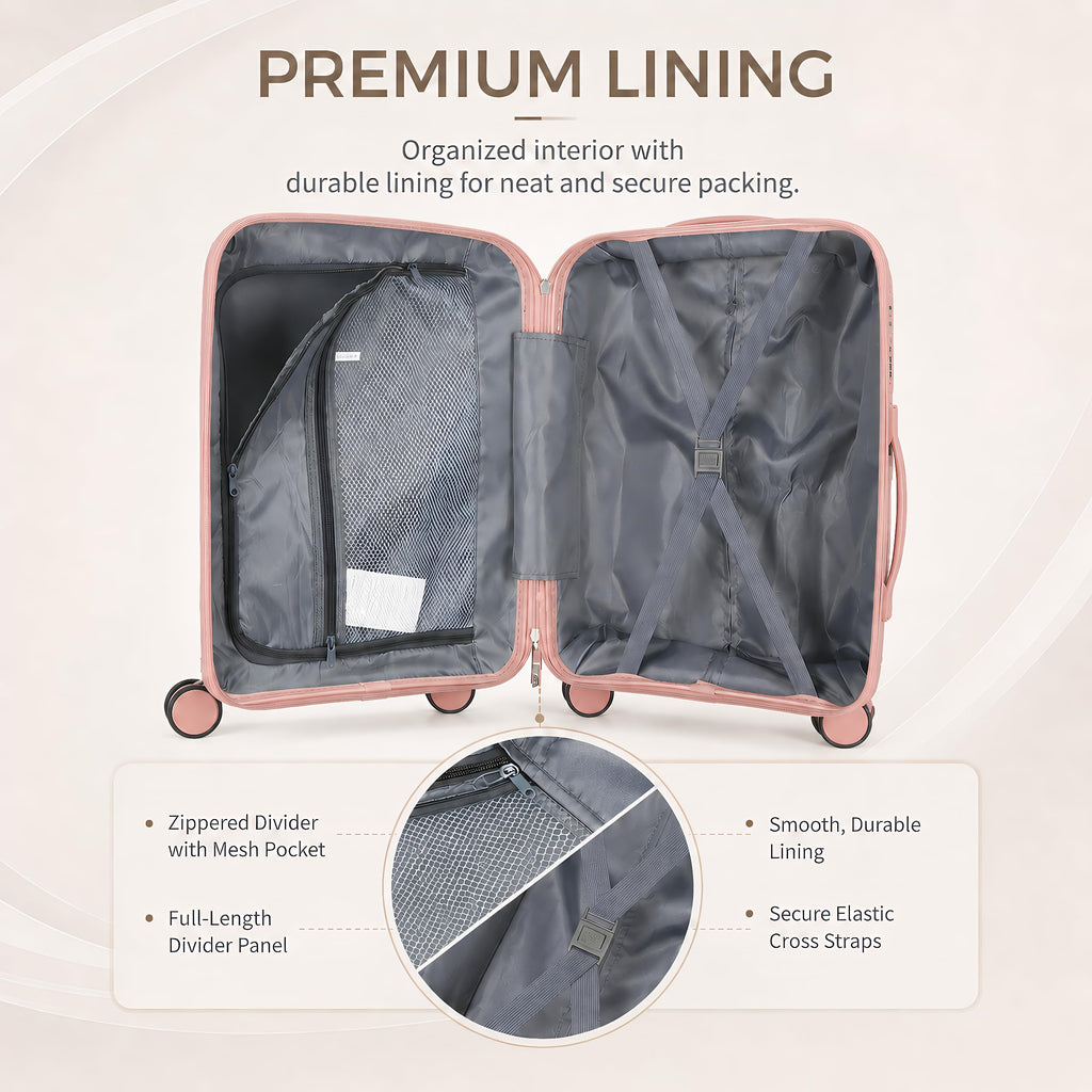 20” Carry On Hardside Luggage with TSA Lock T86011