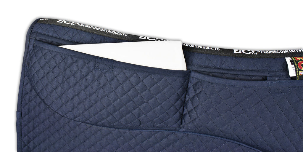 Thermoregulating Western Saddle Pad with Memory Foam Shims Z668