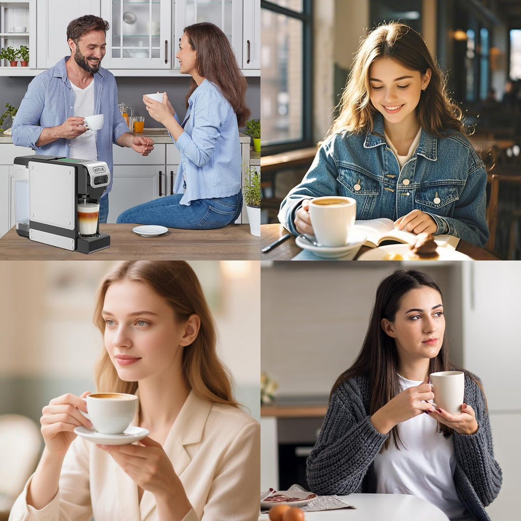 19 Bar Single Serve Coffee Maker with 34 Oz Reservoir P991755