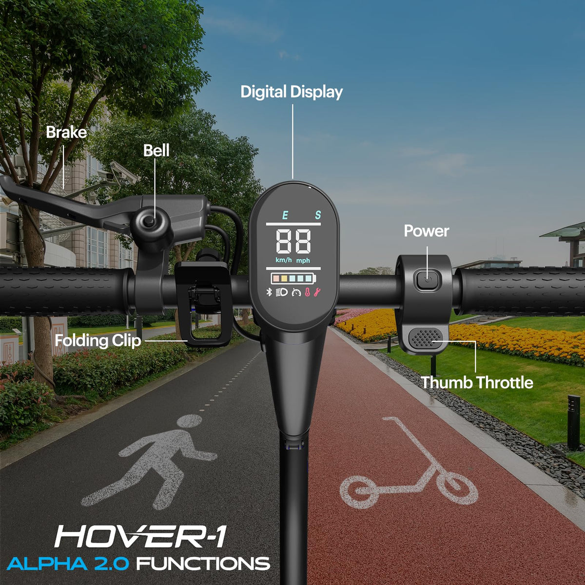 Foldable Electric Scooter with 450W Motor and 10” Tires N748742