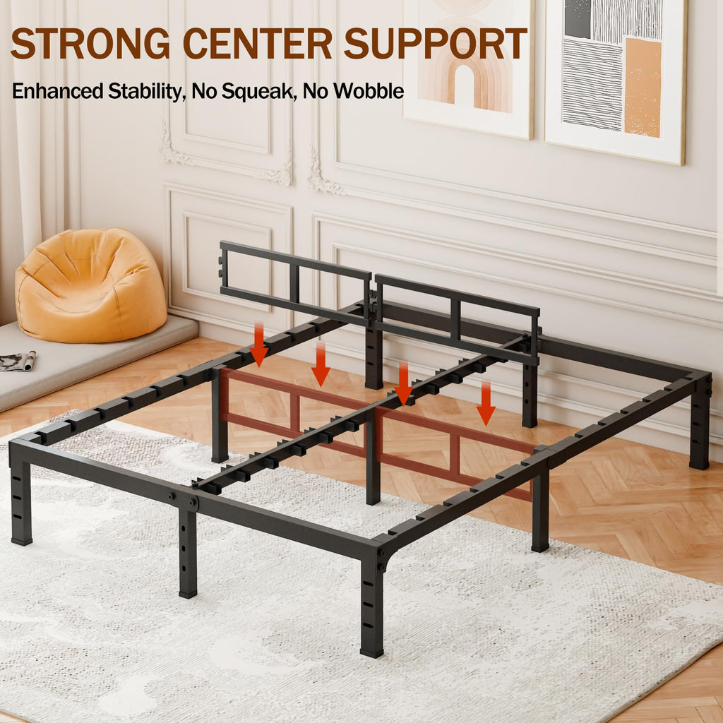 16 Inch Heavy Duty Metal Platform Bed Frame Full Size I310