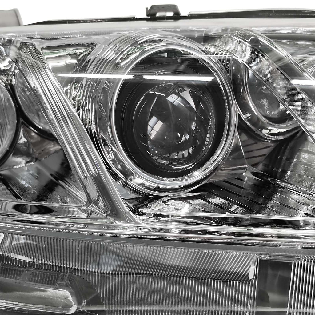 Chrome Clear Lens Projector Headlight Replacement Kit Pair of LH+RH J966