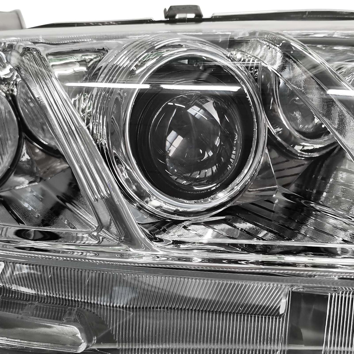 Chrome Clear Lens Projector Headlight Replacement Kit Pair of LH+RH J966