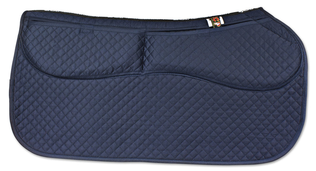 Thermoregulating Western Saddle Pad with Memory Foam Shims Z668