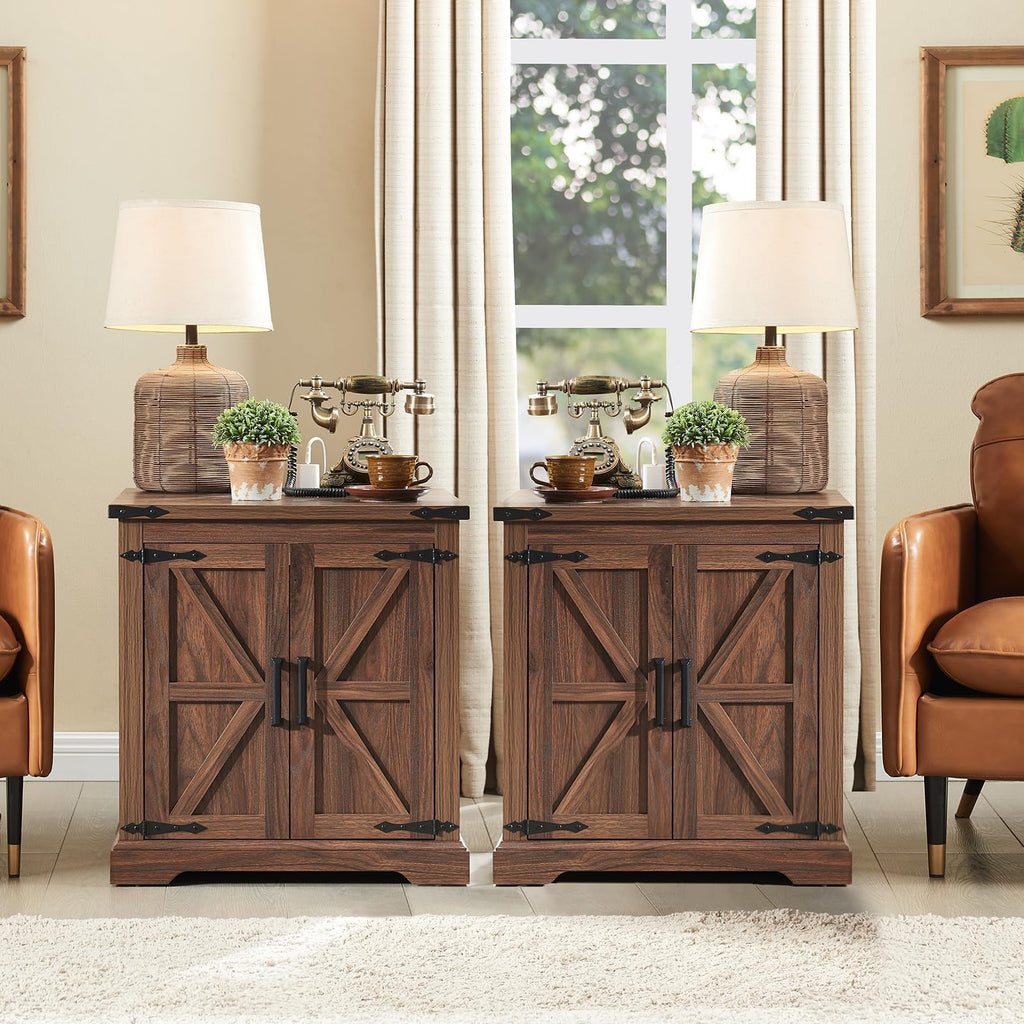 24" End Table Set of 2 with Charging Station F7980