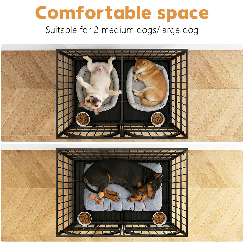 42" Heavy Duty Metal Dog Crate with Divider K561