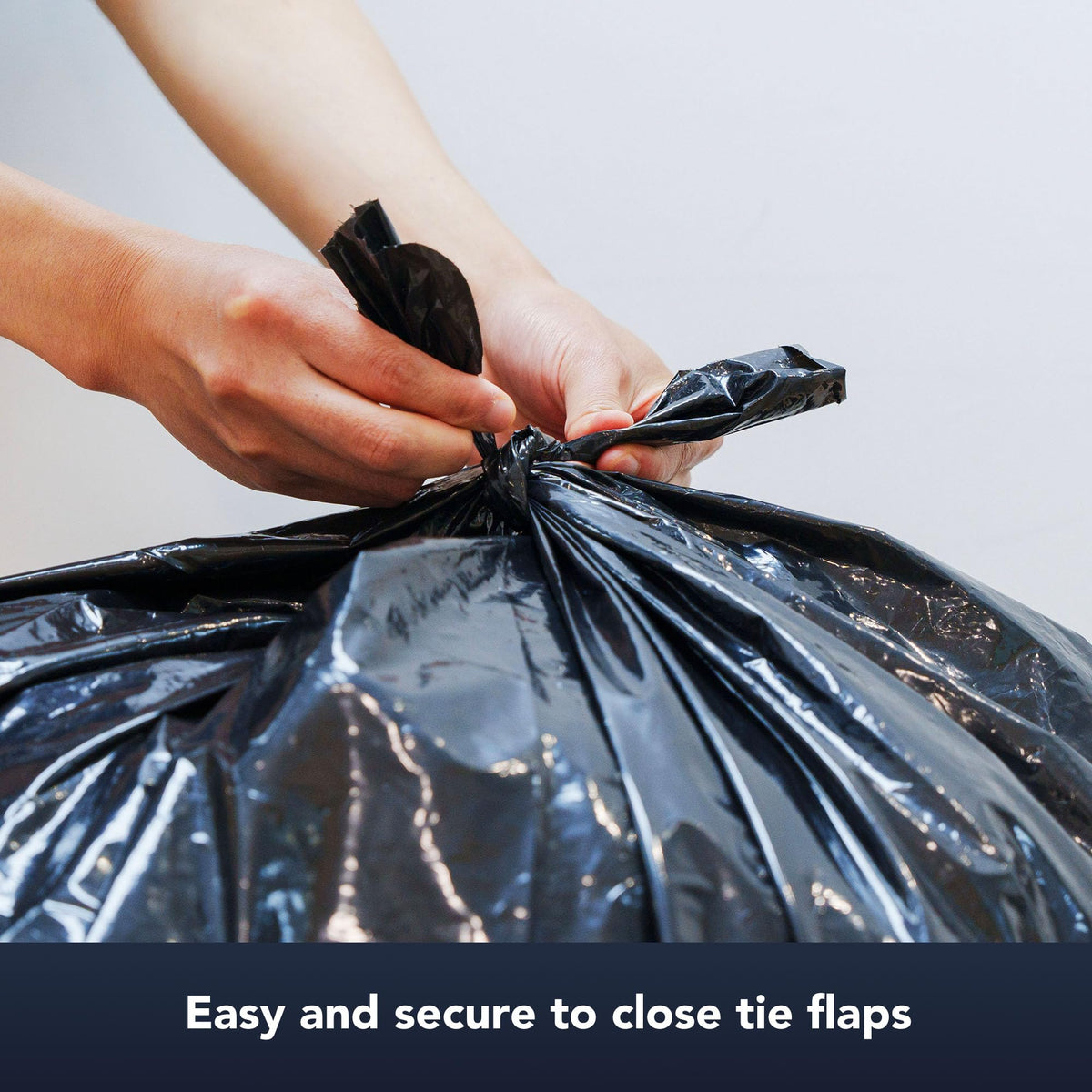 42 Gallon Extra Thick 3MIL Heavy Duty Bags with Tie Flaps, 32 Count U963