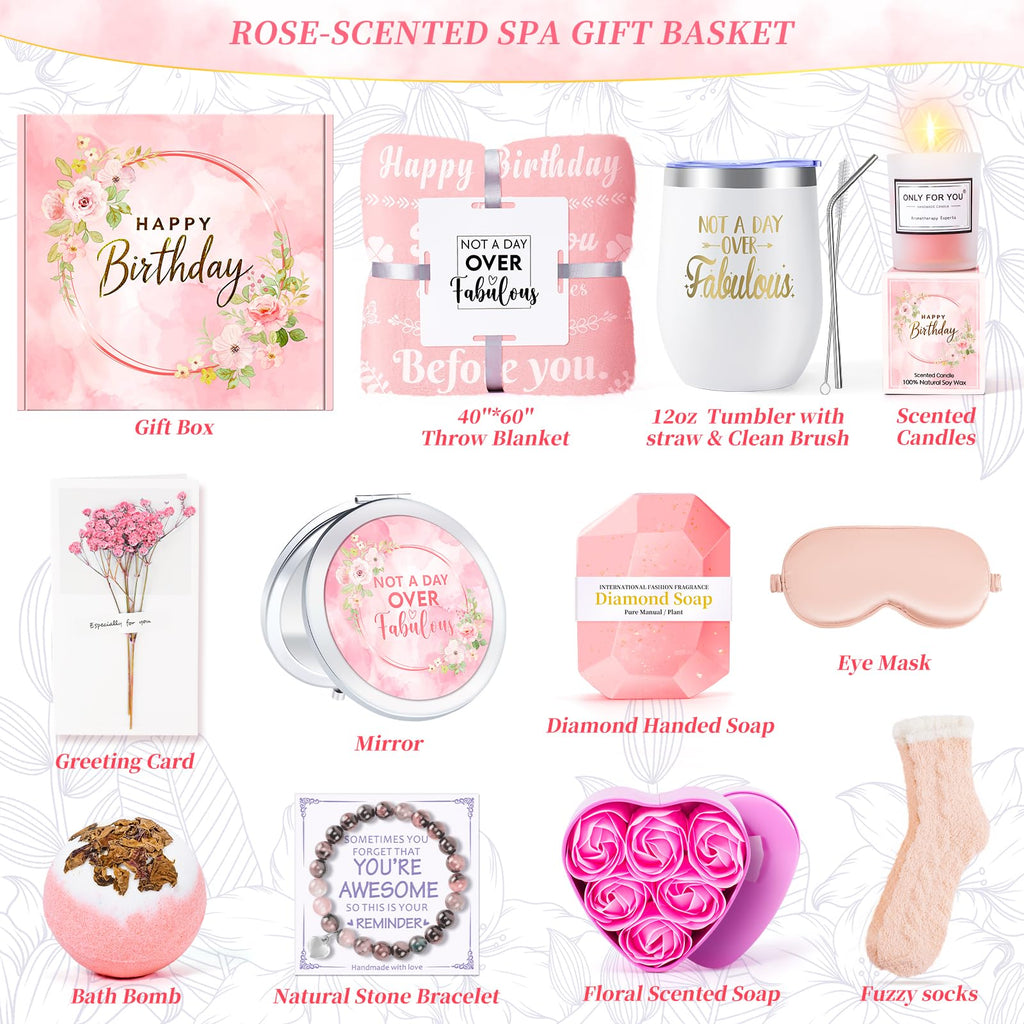 Pink 15 Pc Self Care Spa Gift Set D210
