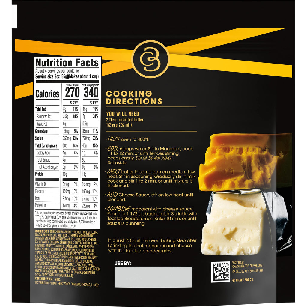 Oven Baked Mac and Cheese, Sharp Cheddar, 12.3 oz A5603
