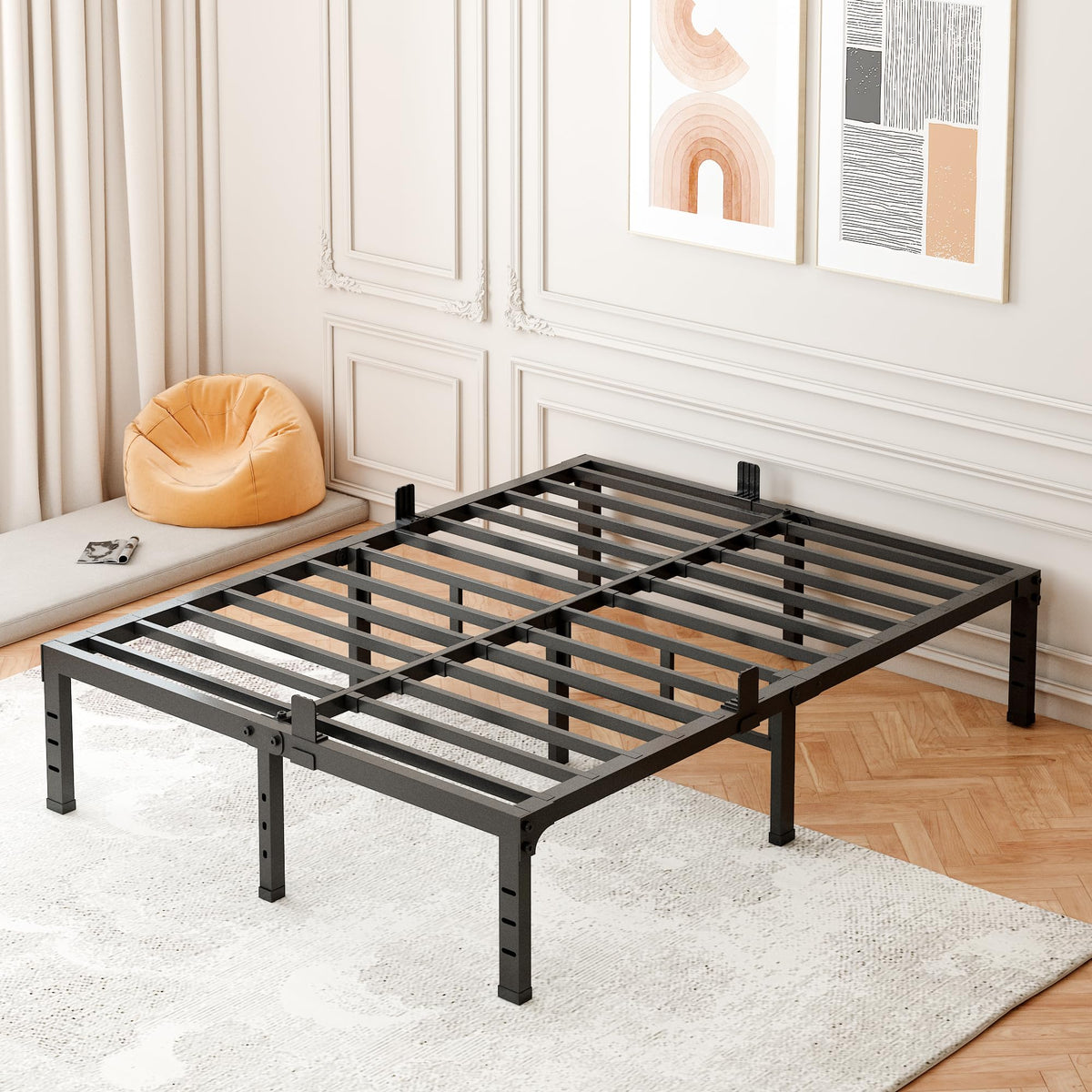 16 Inch Heavy Duty Metal Platform Bed Frame Full Size I310