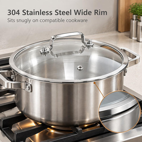 10 Inch Tempered Glass Pot & Pan Lid E573