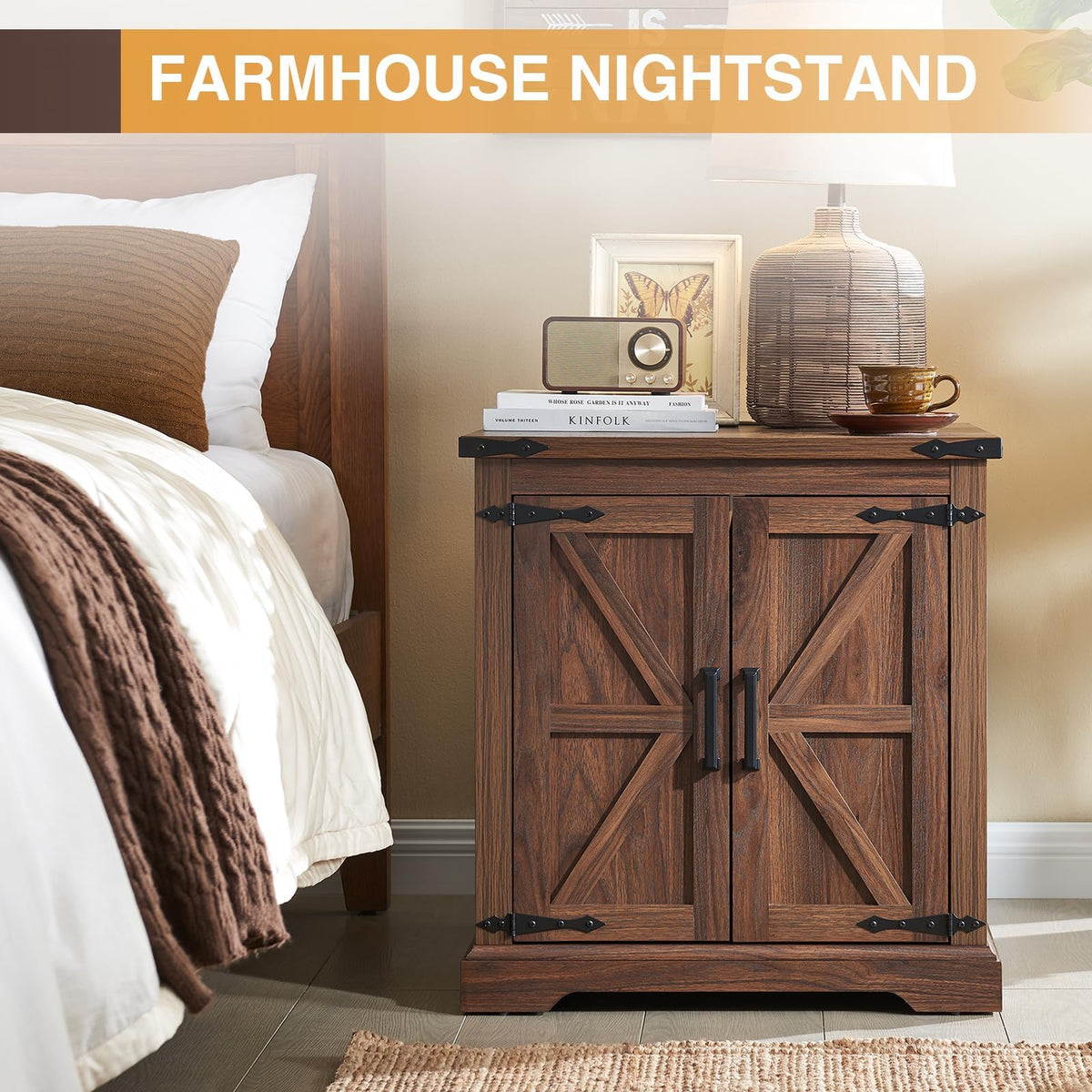 24" End Table Set of 2 with Charging Station F7980