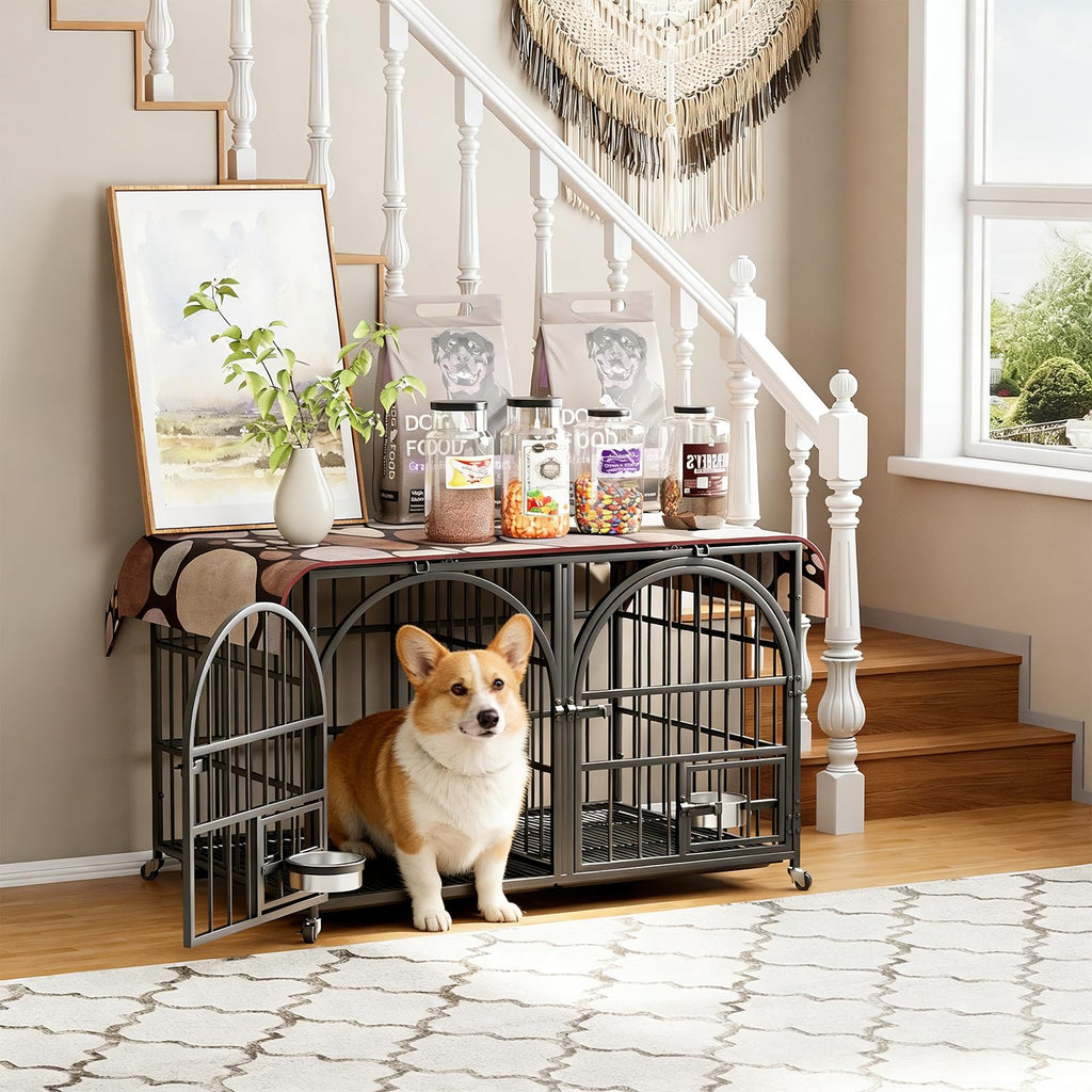 42" Heavy Duty Metal Dog Crate with Divider K561