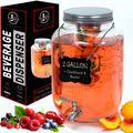 2-Gallon Glass Drink Dispenser with Spigot P7676