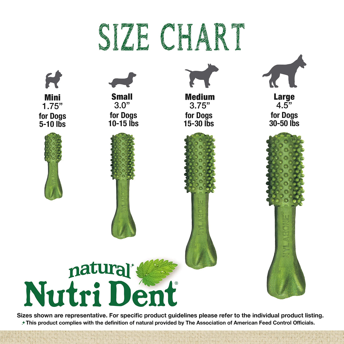 Natural Dog Dental Chews Mini 32 Count I63872