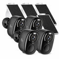 5GHz/2.4G Wireless Outdoor Security Cameras with Solar Panels J57770