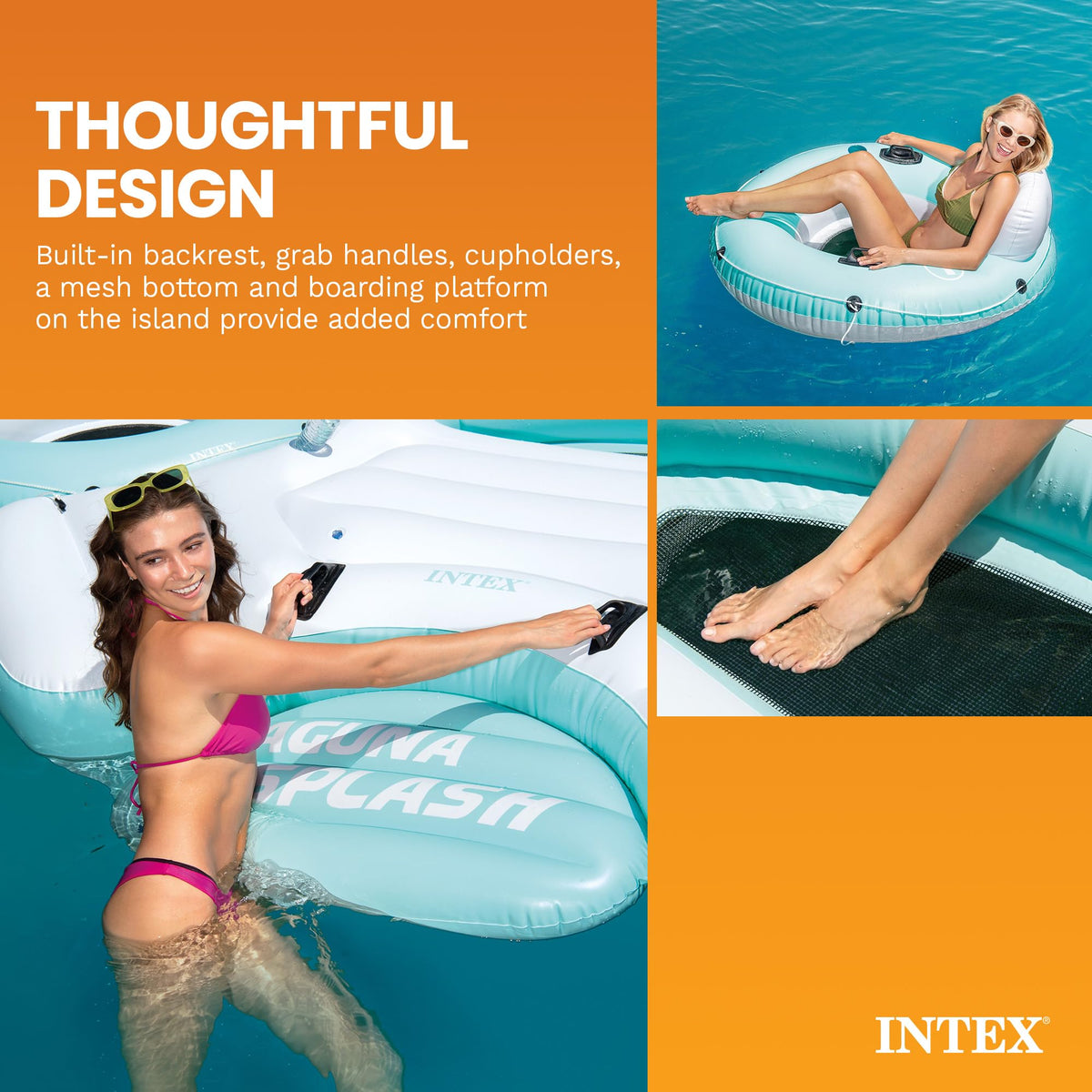 Inflatable Pool Island Raft V61058