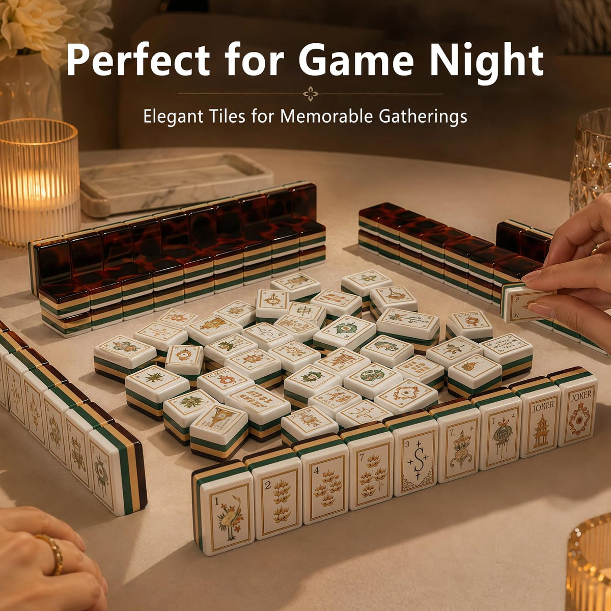 4 Layer Acrylic Mahjong Tile Set B3730