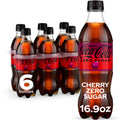 Cherry Soda Soft Drink Bottles, 16.9 fl oz, 6 Pack B913