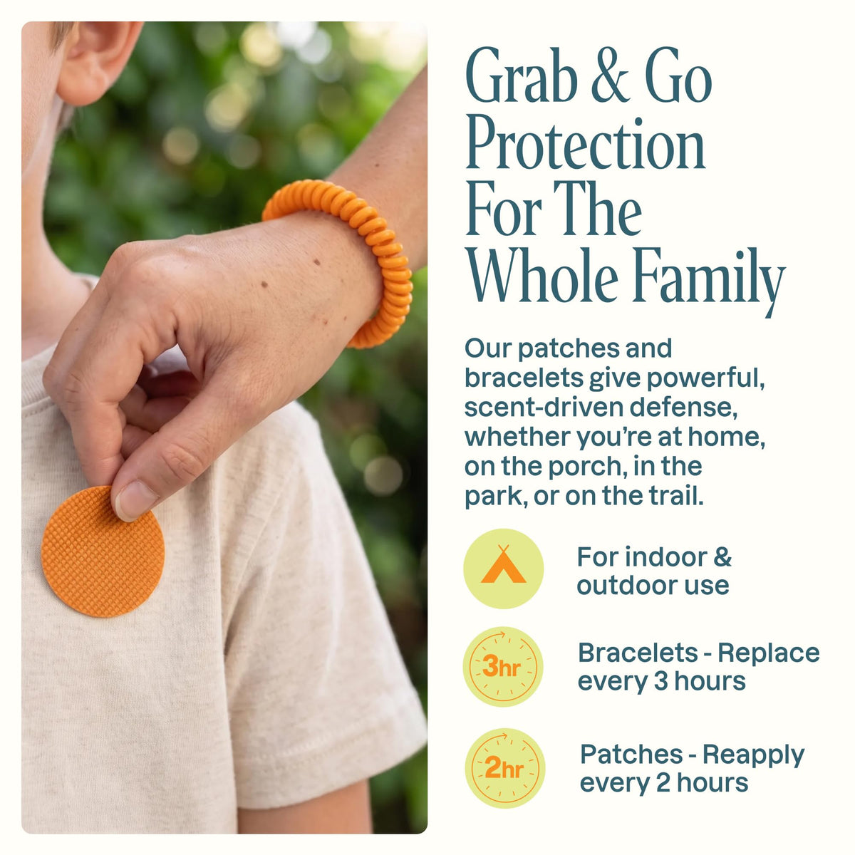 Mosquito Repellent Bracelets & Stickers, 40 Bands & 60 Patches N712
