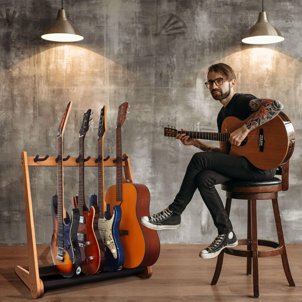 Wooden Guitar Stand 5 Stands X483077