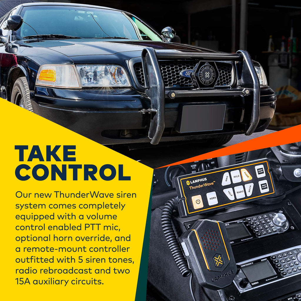 100W Police Siren Speaker PA System Kit W775