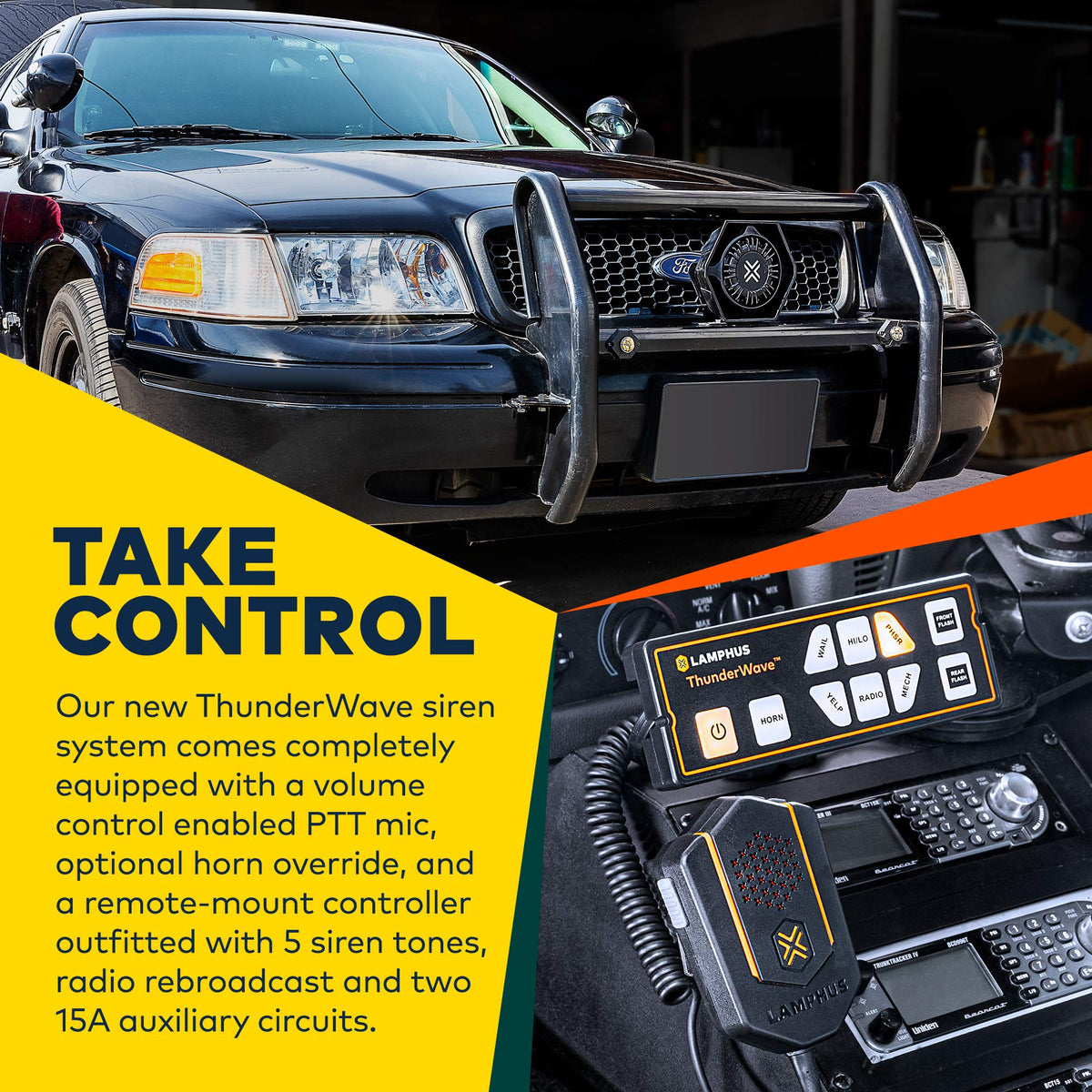 100W Police Siren Speaker PA System Kit W775