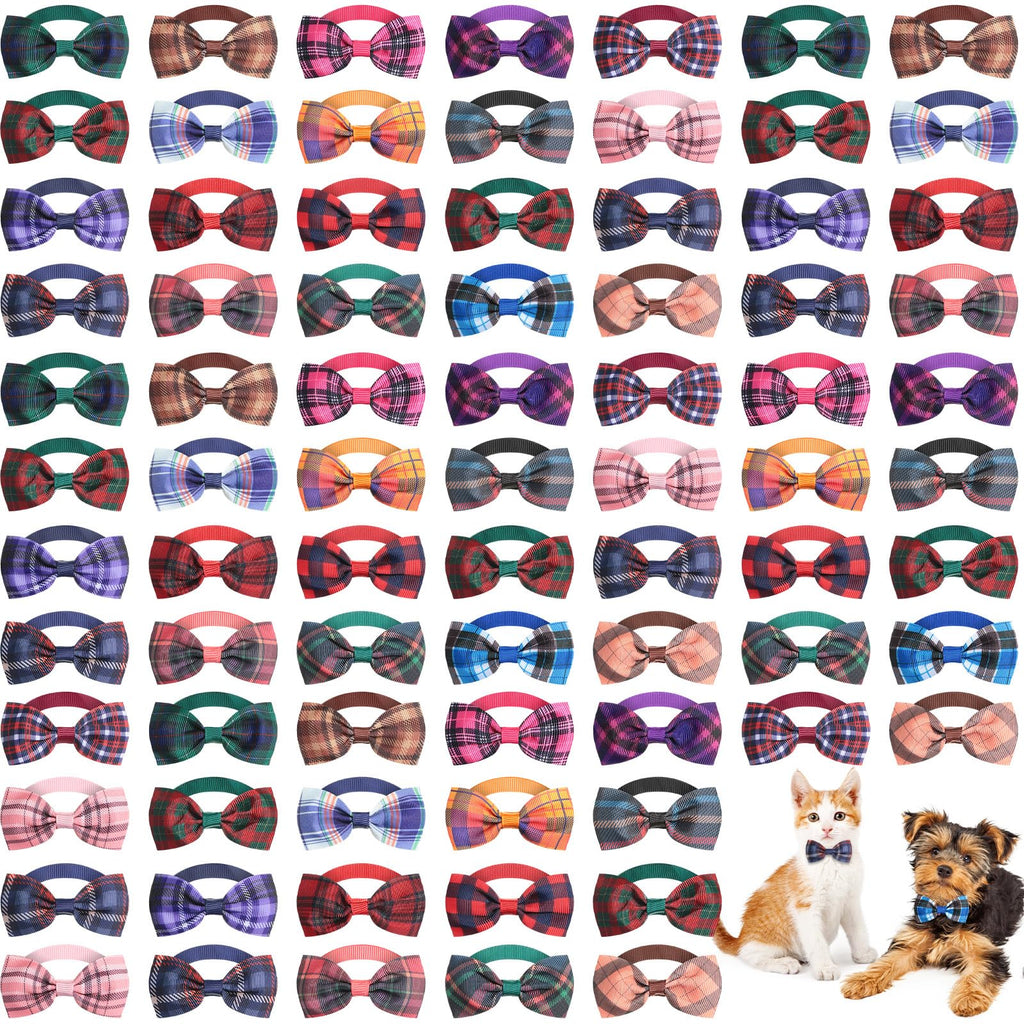 80 Pcs Dog Bow Ties Assorted Pattern N154